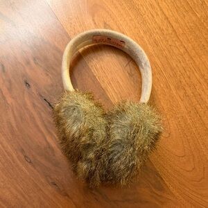 Juicy Couture faux fur earmuffs. One size fits all!